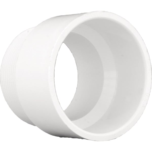 Charlotte Pipe And Foundry 1-1/4 In. Hub x 1-1/4 In. MIP Schedule 40 DWV PVC Adapter PVC 00109 0600HA - main